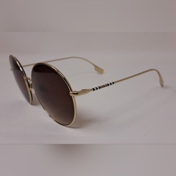 NWT Burberry Sunglasses Frames Only Prescription Gold Metal Full B3132 58-19-140 main image 7